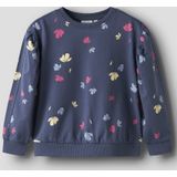 Name It - NMFNULA LS NREG SWEAT - Sweatshirt - Blauw - Regular Fit