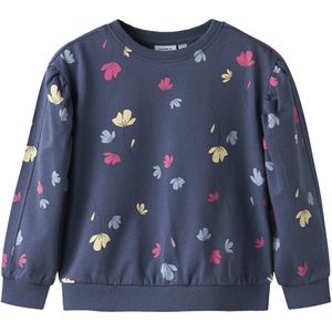 Name It - NMFNULA LS NREG SWEAT - Sweatshirt - Blauw - Regular Fit