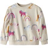NAME IT - NMFNULA LS NREG - Sweatshirt - Bruin - Meisjes