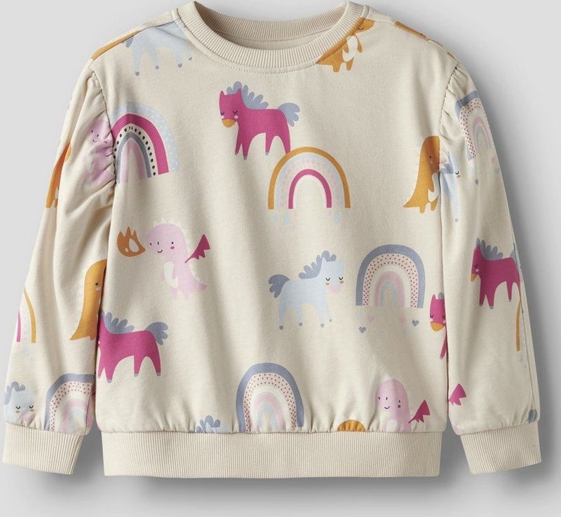 NAME IT - NMFNULA LS NREG - Sweatshirt - Bruin - Meisjes