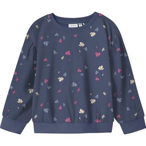 Name It - NMFNULA LS NREG SWEAT - Sweatshirt - Blauw - Regular Fit