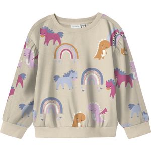 NAME IT - NMFNULA LS NREG - Sweatshirt - Bruin - Meisjes