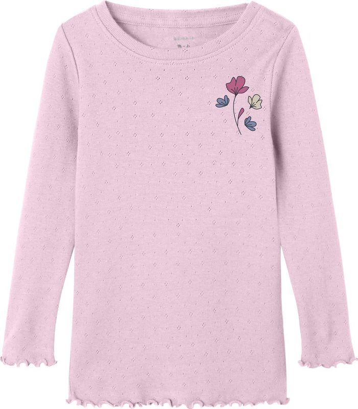 T-shirt - Print - Lange Mouwen - Slim Fit