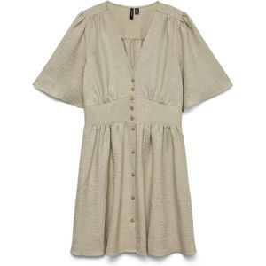 Jerseyjurk - V-Hals - Knoopsluiting - Kort - Regular Fit