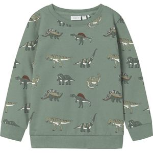 Sweatshirt - Geborstelde Sweatstof - Regular Fit - Lange Mouwen - Ronde Hals - All-over Print