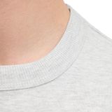 Sweater - Lichtgrijs - Katoen - Relaxte Pasvorm