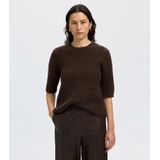 Wolmix - Gebreide Top - Mouwloos Model - Ronde Hals - Regular-fit