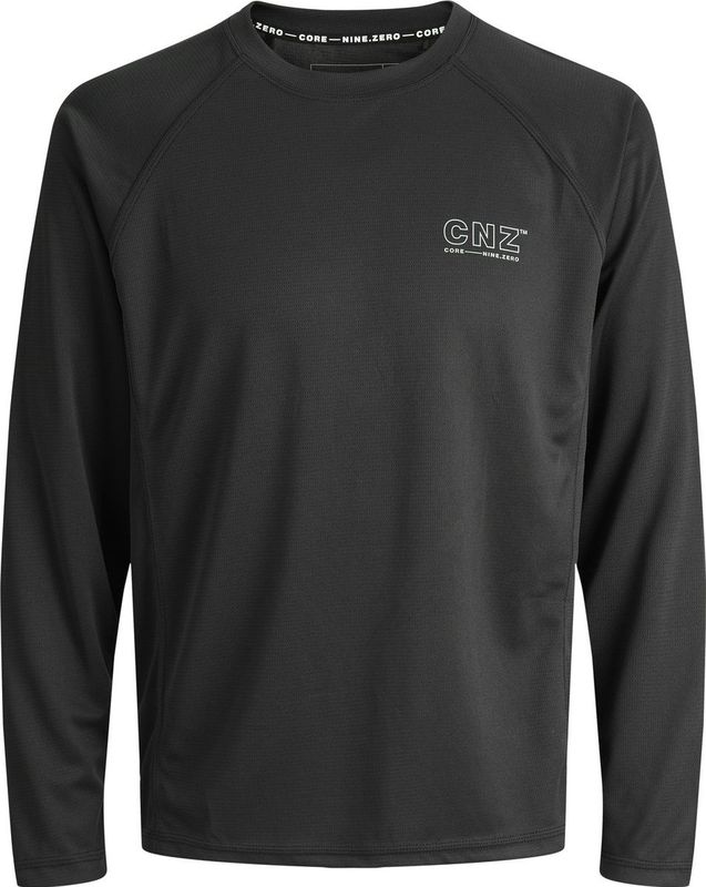 Jack & Jones - JCOCNZ - Shirt - Zwart/Wit - Lange Mouwen