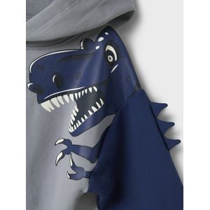 Name It - NMMNASH LS NREG SWEAT - Sweatshirt - Tradewinds - Met Capuchon