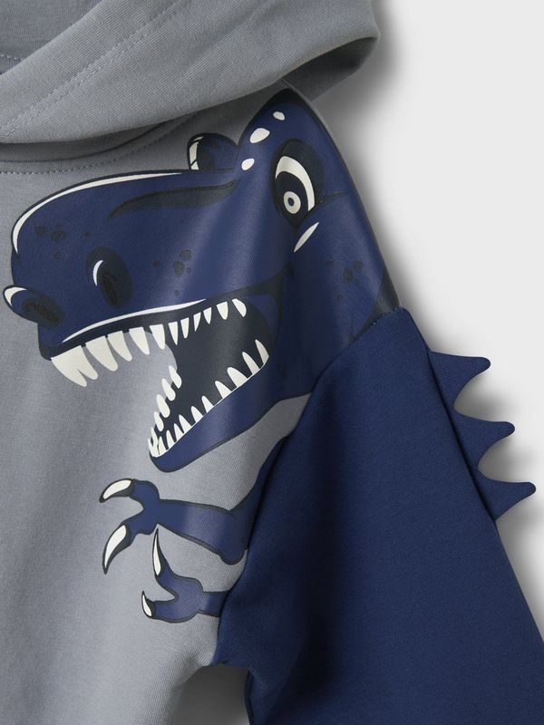 Name It - NMMNASH LS NREG SWEAT - Sweatshirt - Tradewinds - Met Capuchon