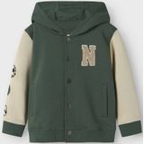 Vest - Regular Fit - Lange Mouwen - Ronde Hals - Knoopsluiting - Voorzakken - Borduring