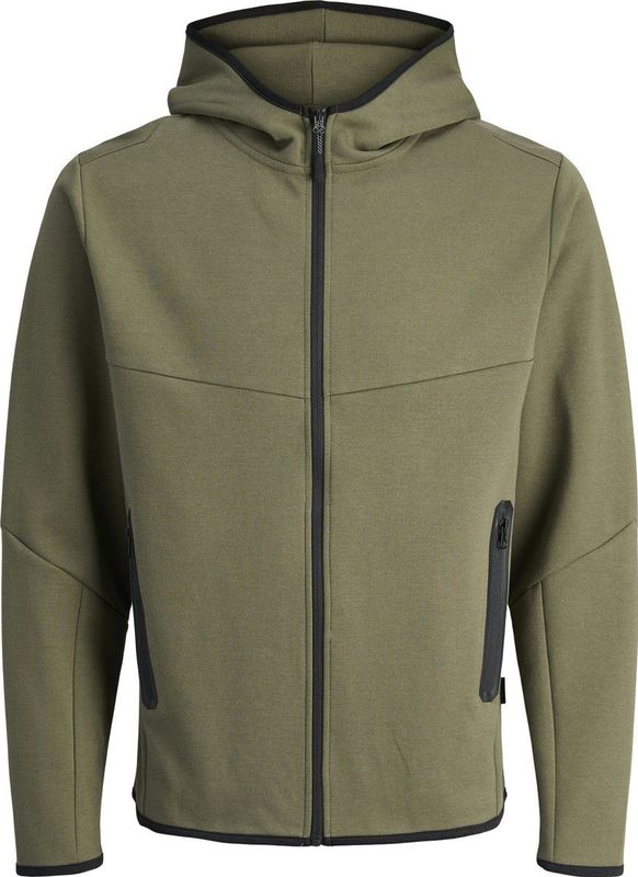 Sweatvest - Effen - Sweatstof - Capuchon - Lange Mouwen