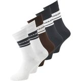 Jack & Jones - Ryland - Sokken - Wit - Bruin - Donkergrijs - 5-pack