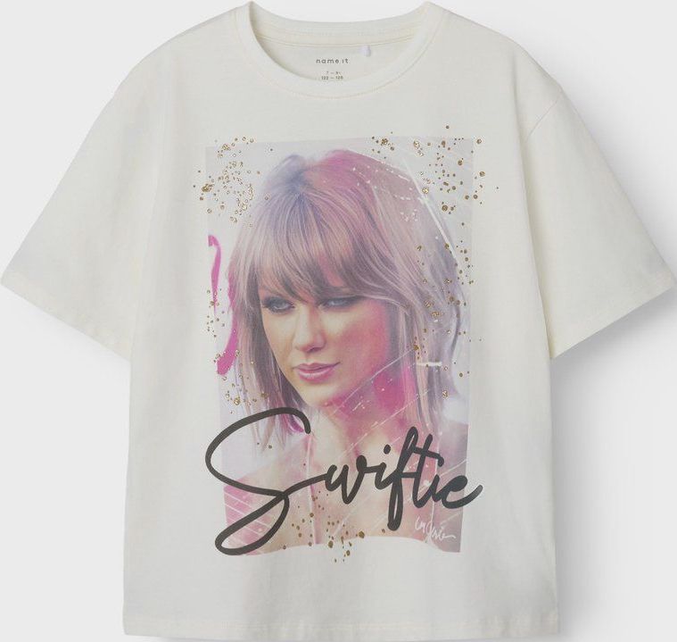 Top - Taylor Swift - Korte Mouwen - Jersey - Regular Fit