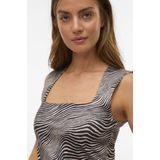 Vero Moda - Oatmeal Zebra - Blousetop - Beige - Polyester Mix