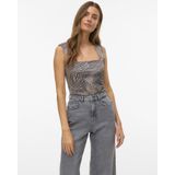 Vero Moda - Oatmeal Zebra - Blousetop - Beige - Polyester Mix