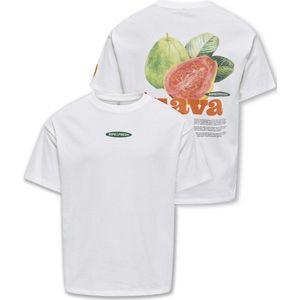 Kids Only - KOGPHOEBE LIFE SS LOOSE FRSH TOP BO - Guava - Katoen
