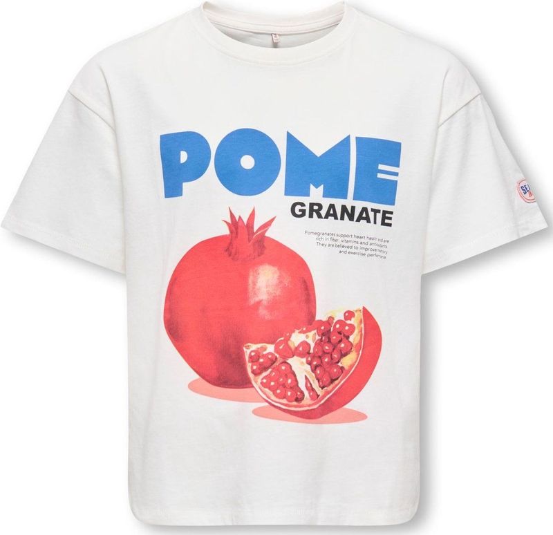 KOGPHOEBE - LIFE SS LOOSE FRSH TOP BO - Wit - T-shirt - Korte Mouwen