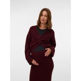 Gebreide Pullover - V-Hals - Lange Mouwen - Cropped - Regular Fit