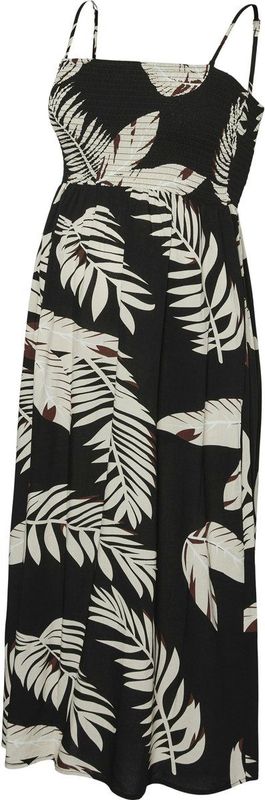 Jerseyjurk - Bloemenprint - Viscose - Getailleerd - Mouwloos