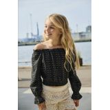 Kids Only - Blouse - Gestreept - Crop Top - Korte Mouwen
