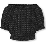 Kids Only - Blouse - Gestreept - Crop Top - Korte Mouwen