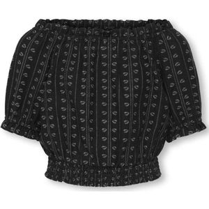 Kids Only - Blouse - Gestreept - Crop Top - Korte Mouwen