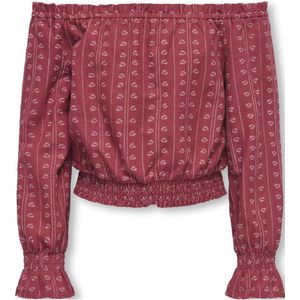ONLY GIRLS - Kogboletta - Blouse - Off-shoulder - Korte Mouwen - Klokmouwen