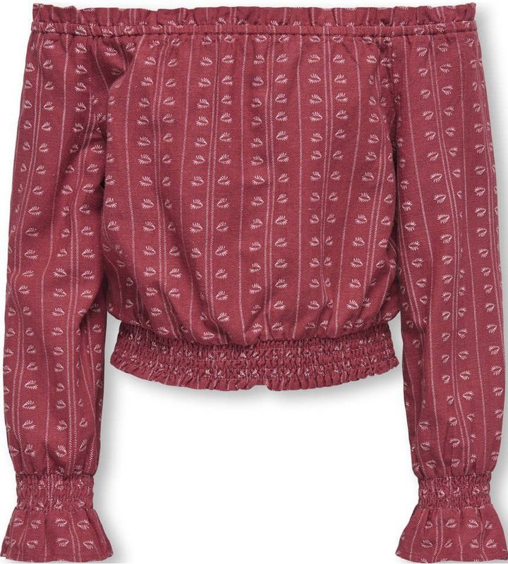 ONLY GIRLS - Kogboletta - Blouse - Off-shoulder - Korte Mouwen - Klokmouwen