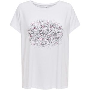 ONLY PLAY - T-shirt - Wit - Korte Mouwen - Ronde Hals