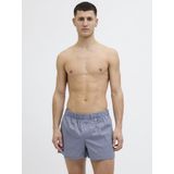 DEAL heren wijde boxershort check blauw & rood 192286