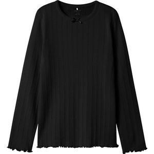 NAME IT - NKFNOLEA LS SLIM TOP PB - Zwart - Blouses