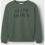 Sweatshirt - Geborstelde Sweatstof - Regular Fit - Lange Mouwen - Ronde Hals - All-over Print