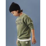 Sweatshirt - Geborstelde Sweatstof - Regular Fit - Lange Mouwen - Ronde Hals - All-over Print