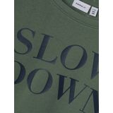 Sweatshirt - Geborstelde Sweatstof - Regular Fit - Lange Mouwen - Ronde Hals - All-over Print