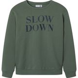 Sweatshirt - Geborstelde Sweatstof - Regular Fit - Lange Mouwen - Ronde Hals - All-over Print