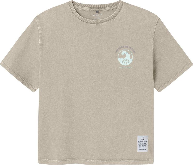 T-shirt - Regular Fit - Jersey - Korte Mouwen - Rubberen Print