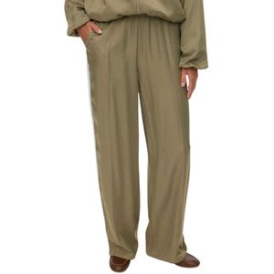 Vero Moda - Vmvina Detail HW Straight Pants - Groen - Lange Broek