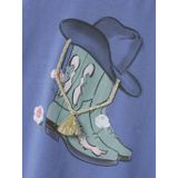 Top - O-hals - Korte Mouwen - Jersey - Ruches