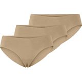 Pieces - PCNAMEE - Dames Slip - Beige - 3-pack - Naadloze Seamless Slips