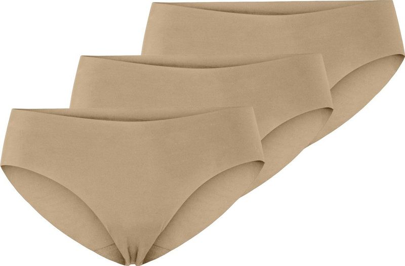 Pieces - PCNAMEE - Dames Slip - Beige - 3-pack - Naadloze Seamless Slips