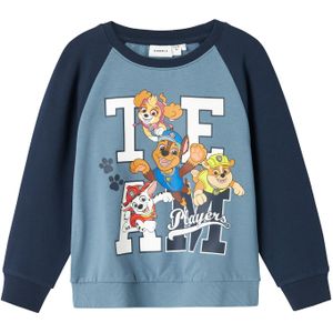 Name It - Nmmfrank Paw Nreg - Sweatshirt - Marineblauw - Jongens