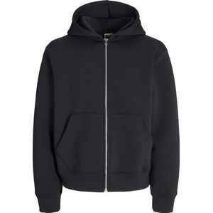 Jack & Jones - JCOCOVER SCUBA SWEAT ZIP HOOD - Hoodie - Zwart - Met Capuchon