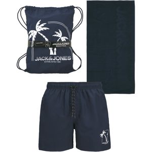 Jack & Jones Junior - JPSTMAUI - Strandpakket - Donkerblauw - Inclusief Zwembroek en Handdoek