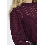 Jacqueline de Yong - Jdyavery Lace Top - T-shirt - Fig - Dames