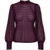 Jacqueline de Yong - Jdyavery Lace Top - T-shirt - Fig - Dames