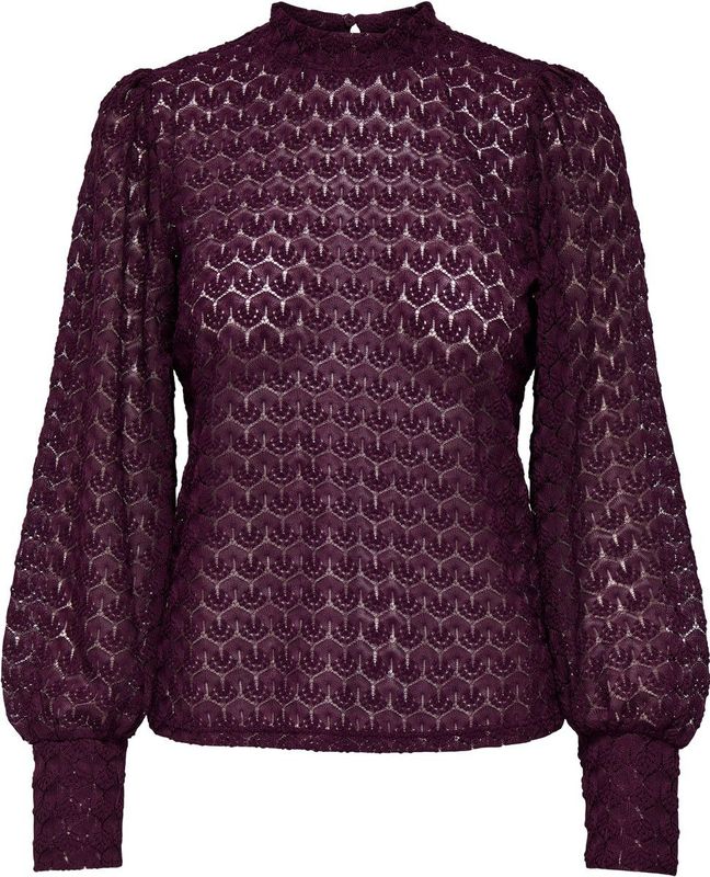 Jacqueline de Yong - Jdyavery Lace Top - T-shirt - Fig - Dames