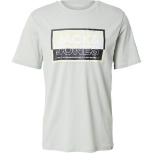 JACK&JONES JCOLOGAN SUMMER PRINT TEE CREW NECK SMU Heren T-shirt - Aqua Gray