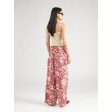 ONLY - ONLKALEEN - Casual Broek - Rood - Wide Leg - Hoge Taille