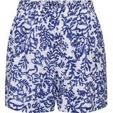 Only - Onlkelly Chanee Emb Shorts - Korte Broek - Cloud Dancer/Spring Crocus - Dames